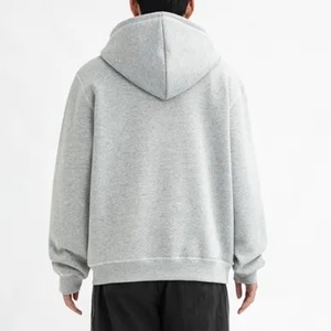 Bordado Vintage Full Zip Up Hoodie Fabricante Sudaderas con capucha en blanco de gran tamaño para hombres más ropa de calle al aire libre - Product Image 2