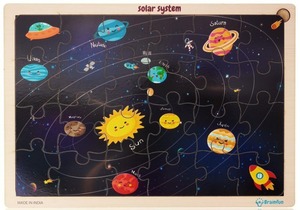 Casse-tête de système solaire personnalisé OEM de haute qualité jouet éducatif en bois prix d'usine direct en gros jeu d'apprentissage Montessori Planet - Product Image 2