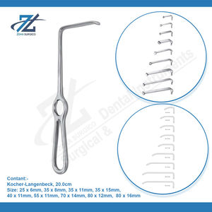 KOCHER 20cm Langenbeck Retractor Básico de Acero Inoxidable Manual Instrumento Quirúrgico Hecho A Mano en Pakistán 55X11mm - Product Image 3