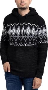 Suéteres con capucha de punto transpirables para hombre, jerséis de manga larga de Color sólido, moda masculina, prendas de punto cálidas, informales, Otoño Invierno 2024 - Product Image 4