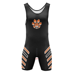 Maillots de corps RT une pièce pour hommes Powerlifting Sleeveless Sleeveless Sleepwear Front Back Zipper Wrestling Singlets Bodys for Martial Arts - Product Image 1
