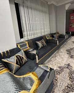 Asientos Orientales para el Suelo, Sofá Étnico, Sofá Árabe Majlis, Sofá Estilo Otomano, Conjunto Árabe Jalsa, Asientos Orientales de Lujo para el Suelo - Product Image 3