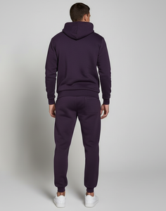 Survêtement unisexe personnalisable et sur mesure |   Ensemble jogging à capuche tendance |   Tenue d'hiver en tissu lourd 100% coton - Product Image 2
