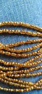 Cuentas de Vidrio Redondas Doradas Hechas a Medida para la Fabricación de Joyas, Accesorios de Moda de Lujo y Aplicaciones Decorativas - Product Image 2