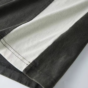 T-shirt décontracté slim fit en jersey uni à manches courtes, 260 grammes, logo brodé personnalisé - Product Image 4