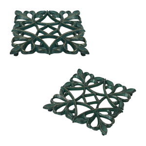 Salvamanteles de alta demanda, salvamanteles de hierro fundido con patrón Vintage, soporte de Metal resistente al calor para mesas de comedor, salvamanteles de precio a granel al por mayor - Product Image 1