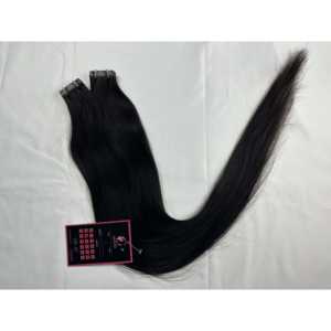 ผมต่อแบบเทปอิน แท้จากอินเดีย ความยาว 8 นิ้ว ผมแท้จากวัดในอินเดีย ผู้บริจาคคนเดียว ลอนลึกแบบธรรมชาติ - Product Image 1