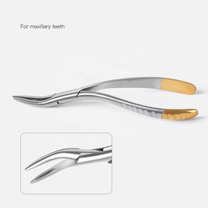 Juego de pinzas de extracción dental Premium más vendidas, alicates de extracción de dientes de acero inoxidable con mango chapado en oro - Product Image 2