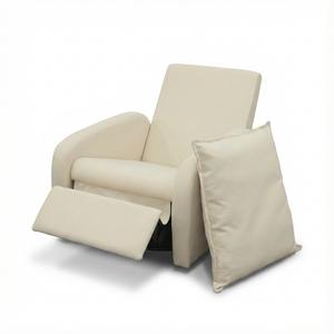 Canapé-lit inclinable manuel rembourré confortable, fauteuil de luxe à un siège, tissu moderne, canapé de salon, meubles de chambre à coucher - Product Image 4