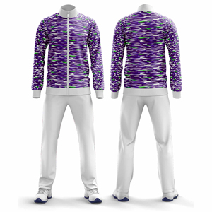 Ensemble de survêtement de jogging de qualité supérieure avec fermeture éclair, veste et pantalon, pour hommes, femmes, jeunes, vêtements d'équipe, entraînement, survêtement de sport pour hommes - Product Image 5