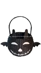 Decoración de Halloween con Cesta de Jacinto de Agua en Forma de Murciélago - Product Image 5