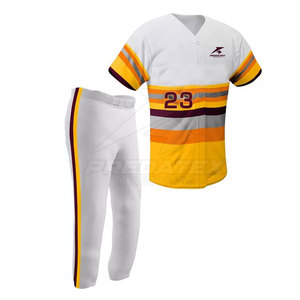 Conjunto de Jersey y pantalón de béisbol personalizado de diseño de alta calidad Uniforme de béisbol de secado rápido de buena calidad - Product Image 2