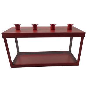 Bougeoir en aluminium argenté fait à la main classique bougeoir de salon et de mariage de Noël en vrac - Product Image 4