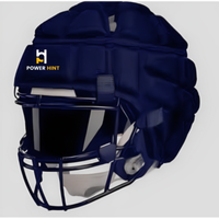 Casque de rugby tendance avec logo personnalisé, en ABS léger, respirant, résistant à l'eau, double visière, casquette de sécurité sportive