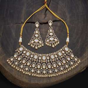 Kundan Necklace 178322 Elegant <b>Wedding</b> <b>Accessory</b> - Product Image 2
