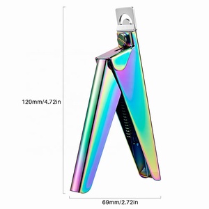 Arcs-en-ciel de haute qualité enduit en acier inoxydable Nail Art pointe Cutter U-forme lame incurvée Extension d'ongle bord tondeuse pour les doigts - Product Image 2