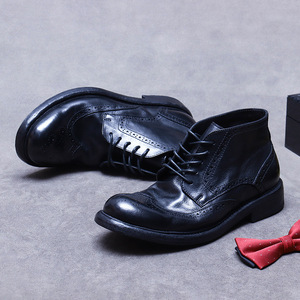 รองเท้าหนังวัวแท้แบบอ็อกซ์ฟอร์ด พร้อมส้นรองรับแรงกระแทกและดีไซน์กันลื่น รองเท้าหนังสำหรับสุภาพบุรุษ - Product Image 4