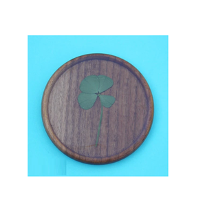 Posavasos redondo de madera y resina, posavasos de madera hecho a mano para uso en la mesa del Hotel del hogar, posavasos de Venta caliente - Product Image 3