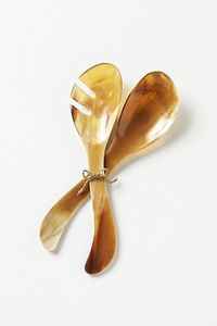 Vente chaude Accueil Hôtel Restaurant Personnalisable Logo Corne Cuillère Ange Style Nouveau Design pour Dessert par croissant artisanat - Product Image 3