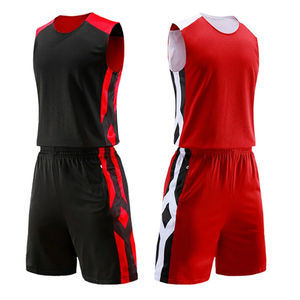 Uniformes de basket-ball réversibles dernier modèle Ensemble d'uniformes de basket-ball réversibles entièrement sublimés pour l'été athlétique - Product Image 2
