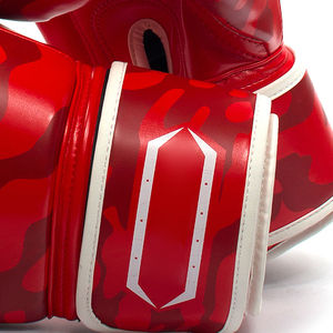 ถุงมือชกมวยหนัง PU สำหรับฝึกซ้อมและต่อสู้ MMA ถุงมือกีฬาแบบเจาะรูออกแบบได้ตามที่ต้องการ - Product Image 4