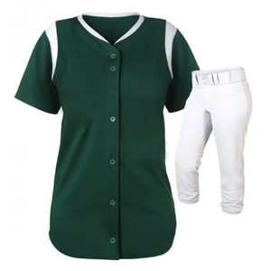 Uniforme de baseball de haute qualité avec ensemble complet de boutons, séchage rapide, respirant, recyclable, uniforme de baseball unisexe - Product Image 2