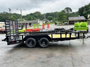 Remolque Agrícola Utilitario de 83x16, 10K, Marca Personalizada, Eje Tándem de Alta Resistencia, Plataforma de Madera, con Puerta de Rampa, Capacidad Superior a 3001 kg - Product Image 2