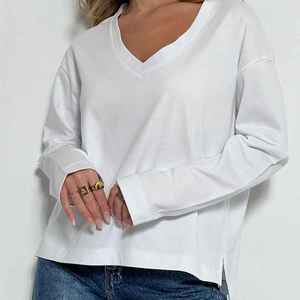 เสื้อสเวตเตอร์โอเวอร์ไซส์ผ้าฝ้ายผู้หญิง, เสื้อวอร์มวินเทจ - Product Image 2