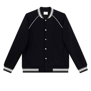 Chaqueta Bomber Satinada para Hombre con Bordado, Chaqueta de Béisbol Ligera, Chaqueta Universitaria Lisa, Servicio OEM - Product Image 1