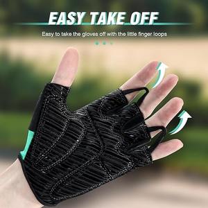 Gants de cyclisme personnalisés pour hommes pour l'été Respirant Tissu extensible dans les quatre sens Gants de vélo de montagne en maille à carreaux dans le dos - Product Image 3