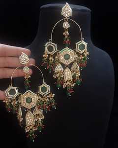 Luxe Vintage Style Cuivre Laiton Boucles D'oreilles Perles Amoureux Personnalisé Forme Diamant Perle Alliage pour Mariages Fêtes ou Fiançailles - Product Image 4