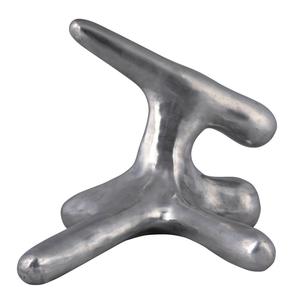 Anillos ovalados Escultura de latón hecha a mano con base de aluminio Casas Hoteles Decoración Casa elegante Acentos decorativos a los mejores precios - Product Image 6