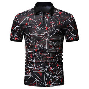 Nuevo diseño de gran tamaño para hombre impreso para Polos cuello redondo patrón sólido tejido de punto ecológico hecho en Pakistán - Product Image 1