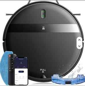 Aspirateur robot V2 Pro prêt à l'emploi, nouvelle génération, auto-chargeant, navigation infrarouge, filtre à eau - Product Image 1