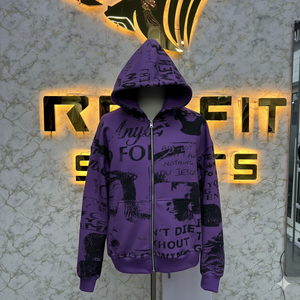 Customer Demanded New Design Zipper Distressed Hoodie Rhinestone <b>Zip</b> <b>up</b> <b>Jacket</b> Acid Wash Men Fleece Streetwear Hoodie - Product Image 1