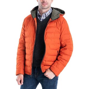 Vestes d'hiver personnalisées OEM pour hommes High Street col à capuche décontracté imperméable et coupe-vent avec matériau en polyester - Product Image 1
