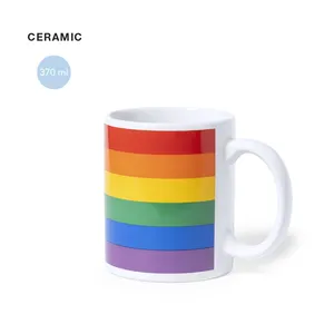 Taza de cerámica arcoíris, merchandising personalizado - Product Image 1