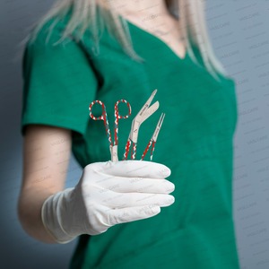 ชุดกรรไกรพยาบาลระดับพรีเมี่ยม3ชิ้น, ชุดอุปกรณ์การพยาบาลมีมือจับพิมพ์ลายมีเชือกรัดห้ามเลือดจากหลอดเลือด - Product Image 3