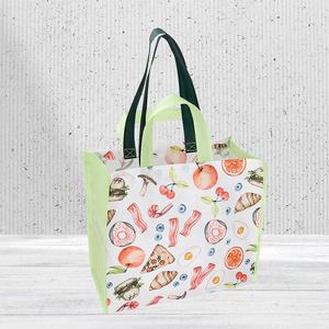 ถุงช้อปปิ้งผ้าไม่ทอพร้อมแถบปิดแบบตะขอและห่วง และหูหิ้วทำจากสายรัด PP - Product Image 2