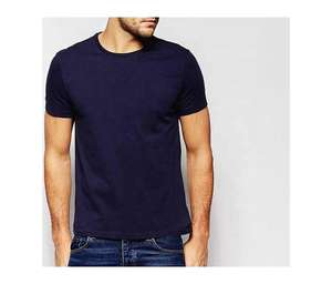 T-shirts d'été personnalisés pour hommes, col rond, manches courtes, motif à carreaux, en tissu peigné respirant, style décontracté, vente en gros - Product Image 4