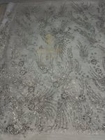 Tissu en dentelle à paillettes de strass, écologique, de haute qualité, poids moyen 60 GSM, non tissé, fait main, couleur personnalisée A.K.TRENDY