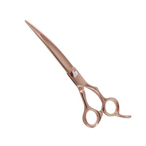 กรรไกรตัดแต่งขนสัตว์เลี้ยงแบบมืออาชีพสำหรับสัตว์ที่มีที่วางนิ้วมือและสกรูแฟนซีขนาด8นิ้วกรรไกรเสริมสวยสำหรับสัตว์เลี้ยงสวยงาม - Product Image 1