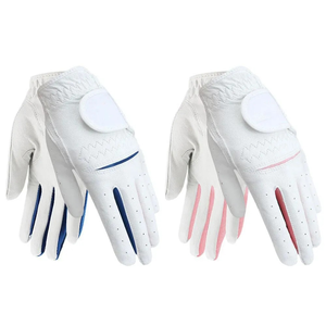 Pakistan Dernière conception Logo personnalisé Gants de golf en cuir de mouton Vente en gros Gants de golf à bas prix Gants de golf pour hommes - Product Image 3