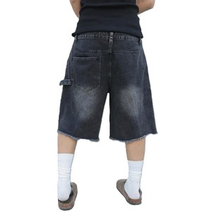 Short cargo de style vintage pour hommes, shorts d'été baggy à taille élastique et à longueur de genou avec coupe ample pour l'automne et l'hiver, meilleures ventes - Product Image 2