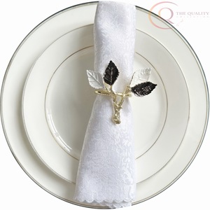 Anillos de Servilleta de Metal de Lujo Premium, Decoraciones Ecológicas para Mesa de Boda, para Uso Doméstico y Profesional - Product Image 4
