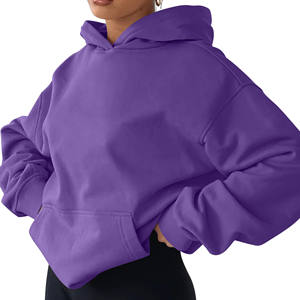 Sweat à capuche respirant à col rond avec impression personnalisée du logo 100% coton sweat-shirt en éponge française surdimensionnée Streetwear vierge sweats à capuche de luxe - Product Image 4