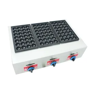 Frete Grátis Gás Tipo 3 Placas Octopus ball Grill máquina Tradicional japonês Takoyaki Grill