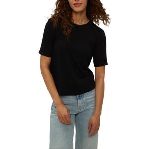 T-shirt décontracté pour femme en coton 100 % de haute qualité, motif uni, jersey teint, design compressé, col rond, manches courtes - Product Image 6