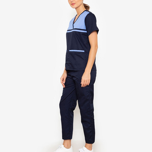 High Quality Scrub Uniform Set For Women's 100% Organic Cotton Nurse Uniform For Hospital Wear - Product Image 2