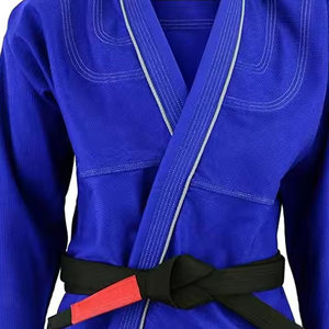 Azul logotipo personalizado y bordado BJJ uniforme impresión Digital kimono de jiu jitsu Karate desgaste al por mayor servicio OEM jiu jitsu kimono - Product Image 4